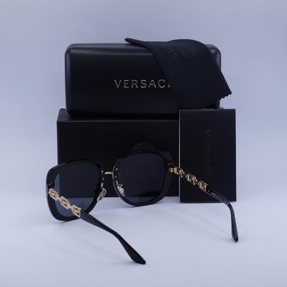 Versace VE4407D GB1/87 Square Sunglasses – Black/Dark Grey - Picture 10 of 10